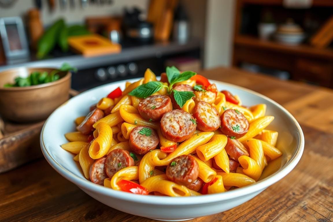 cajun sausage pasta