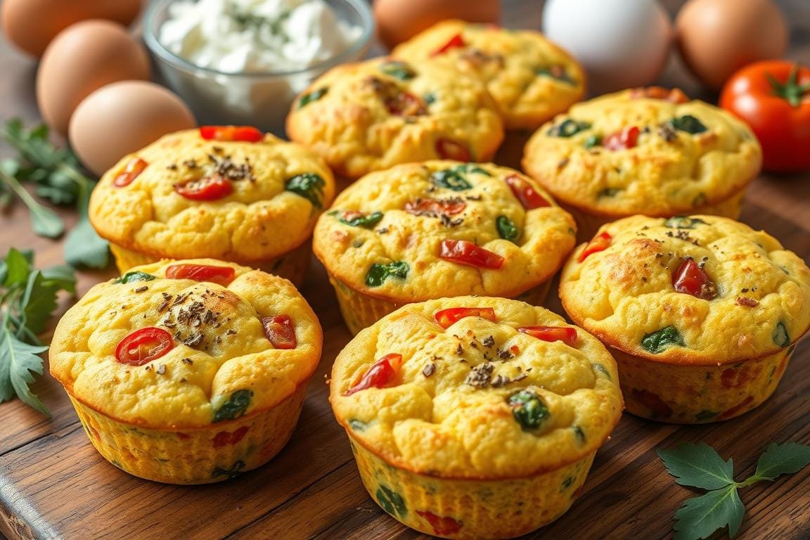 egg muffins with cottage cheese