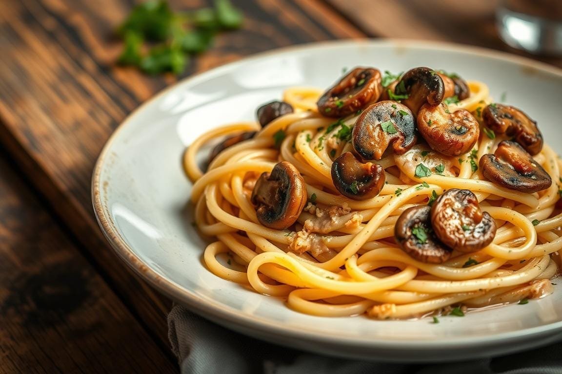 miso mushroom pasta