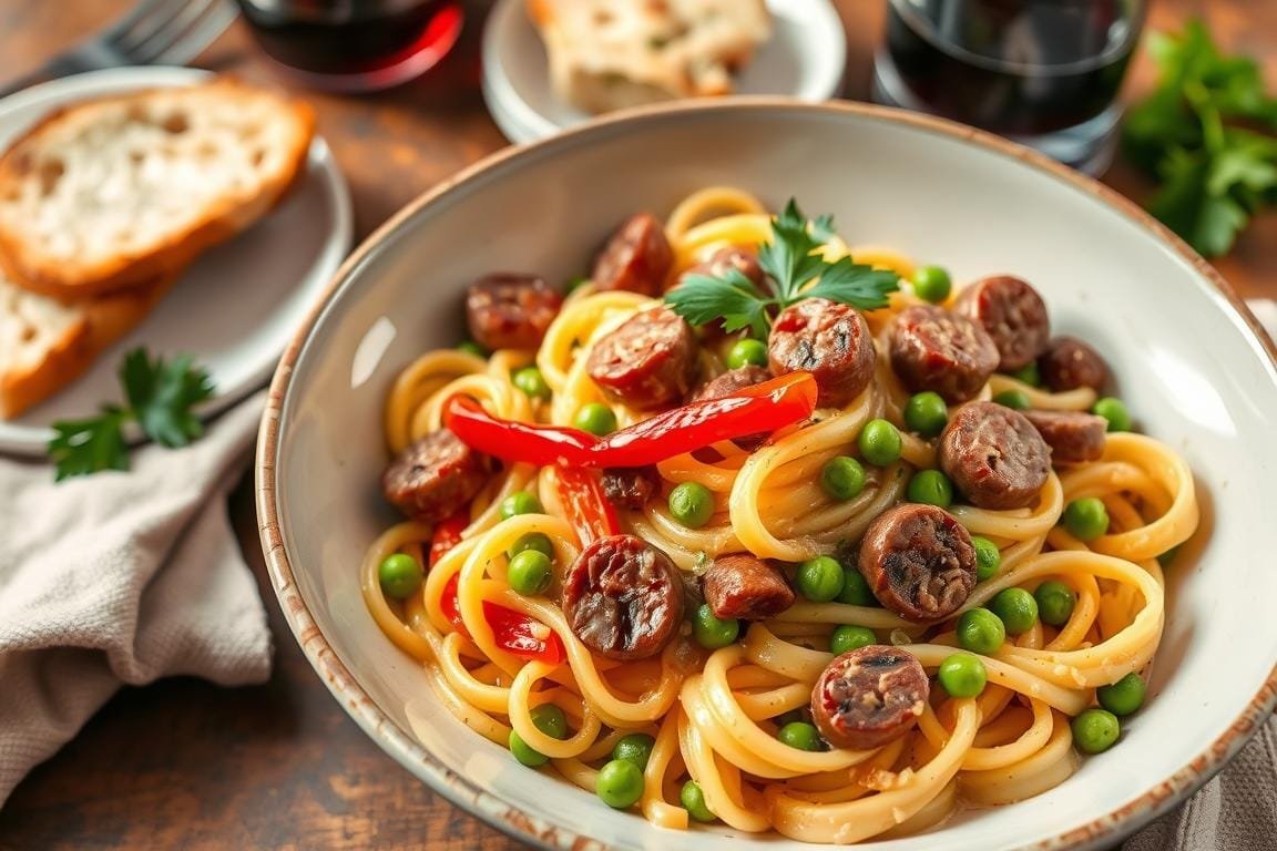 smoked sausage pasta