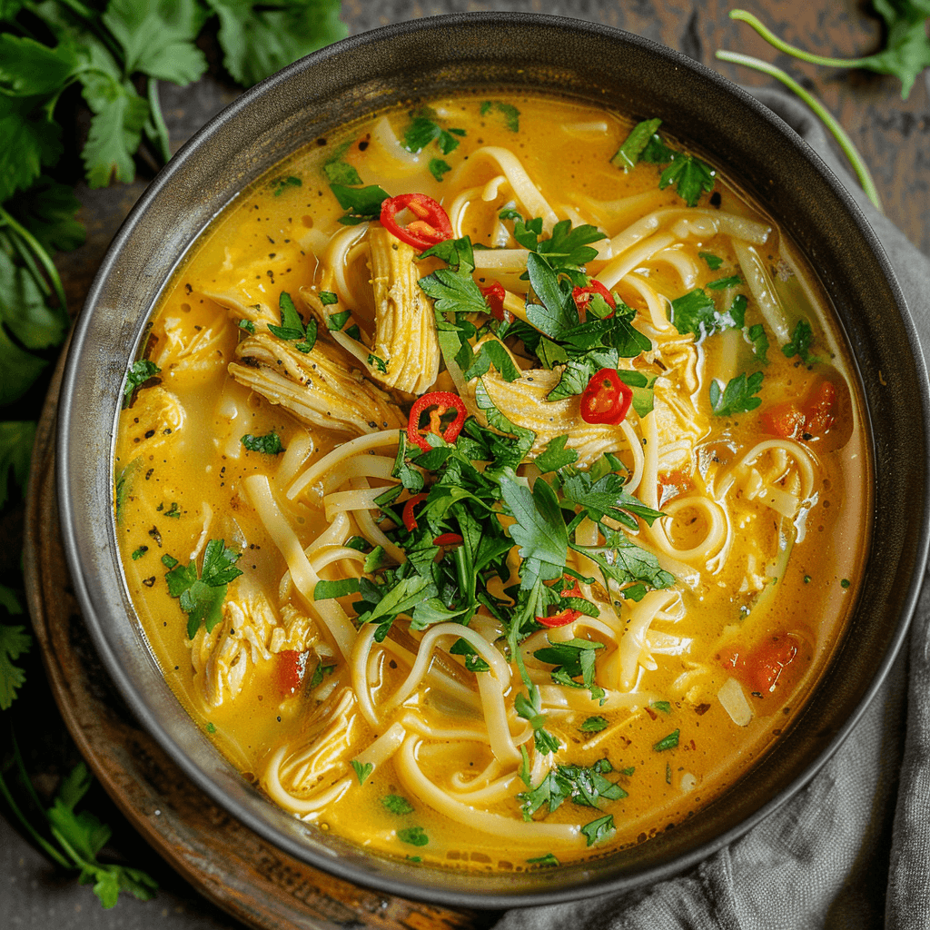 turmeric chicken noodle soup